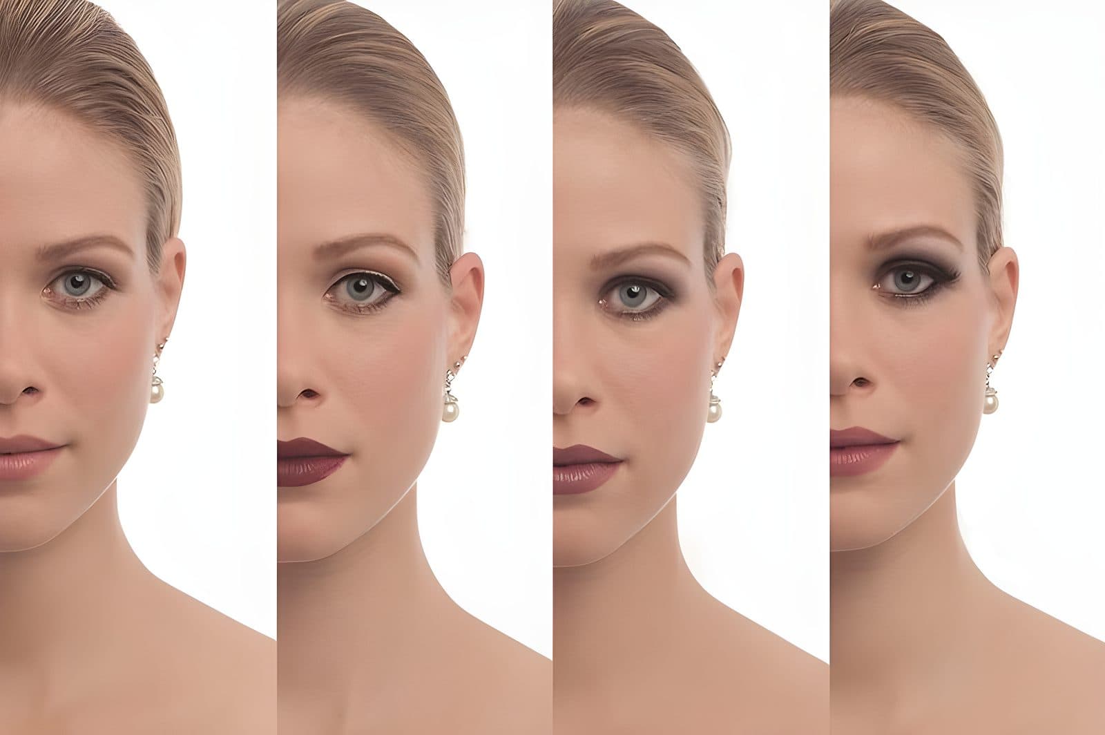 Vier Make-up Looks - von natürlich bis glamourös